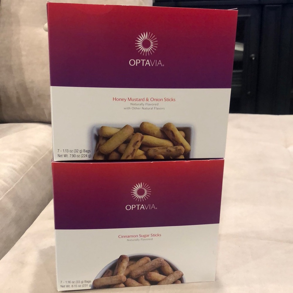 Optavia - 2 snack fueling boxes - cinnamon & Honey Mustard